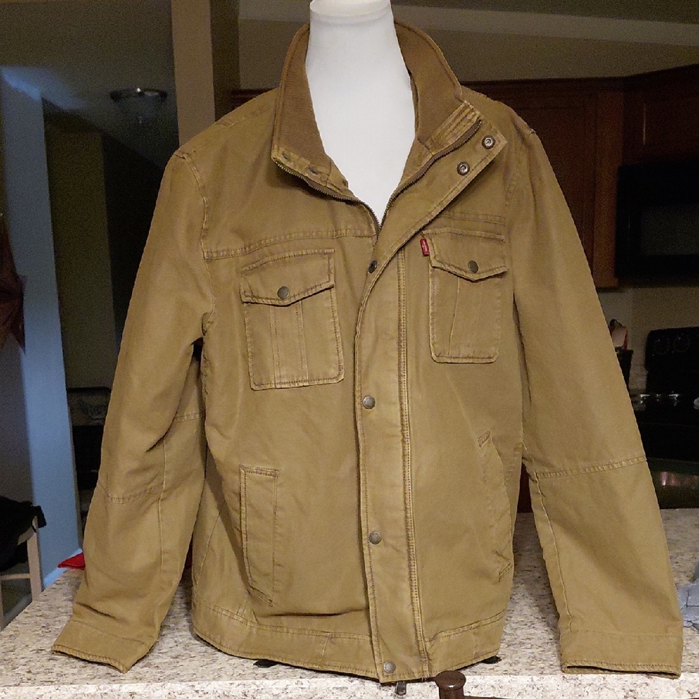 Levi's Men's Brown Military Field Jacket